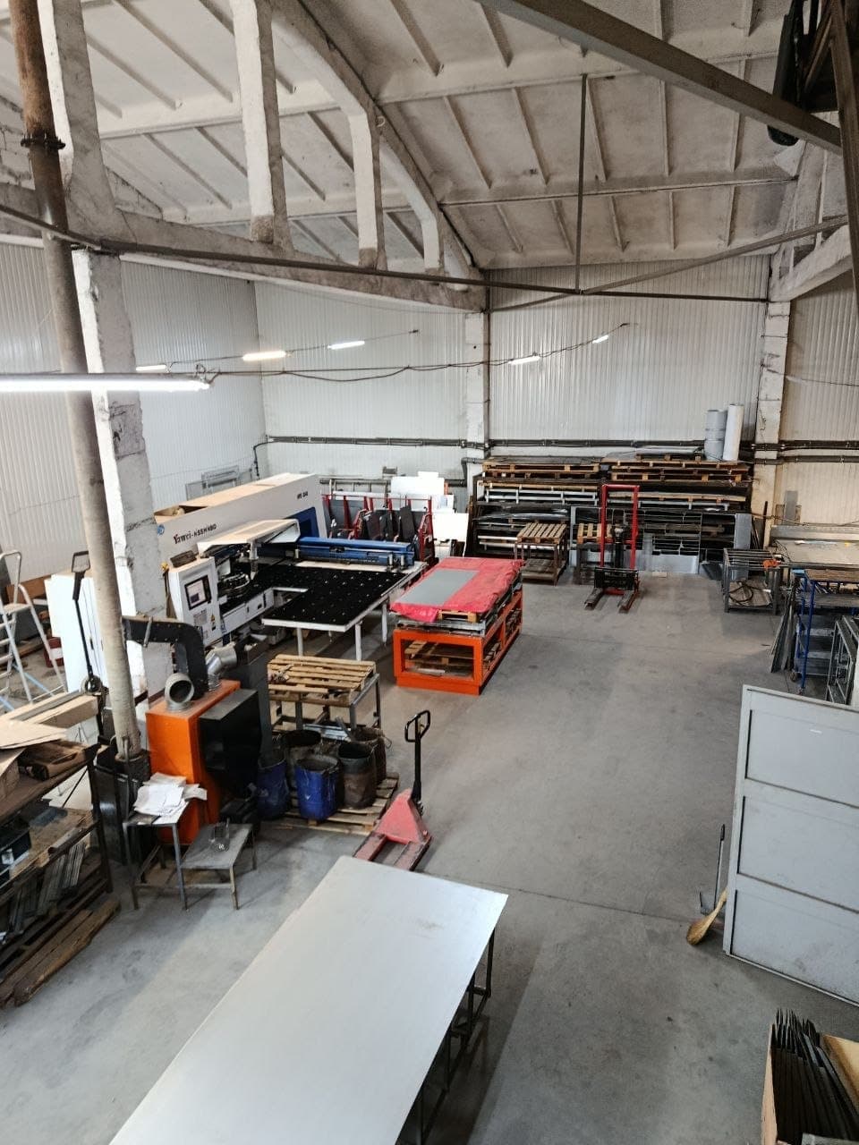 LK Energy metal structures workshop — a CNC punch press
