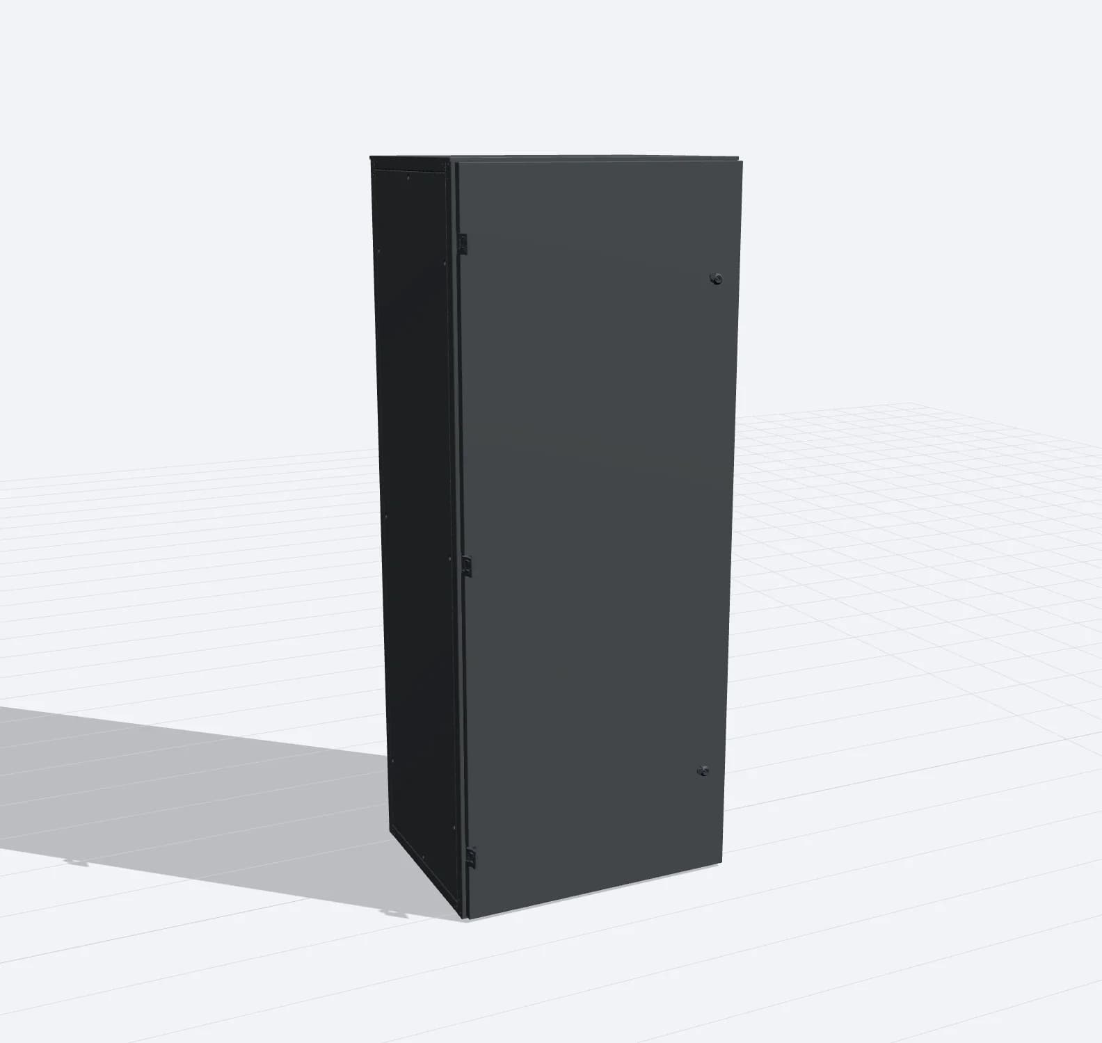 Electrical cabinet 2000×800×600 mm, metal enclosure painted RAL 7021