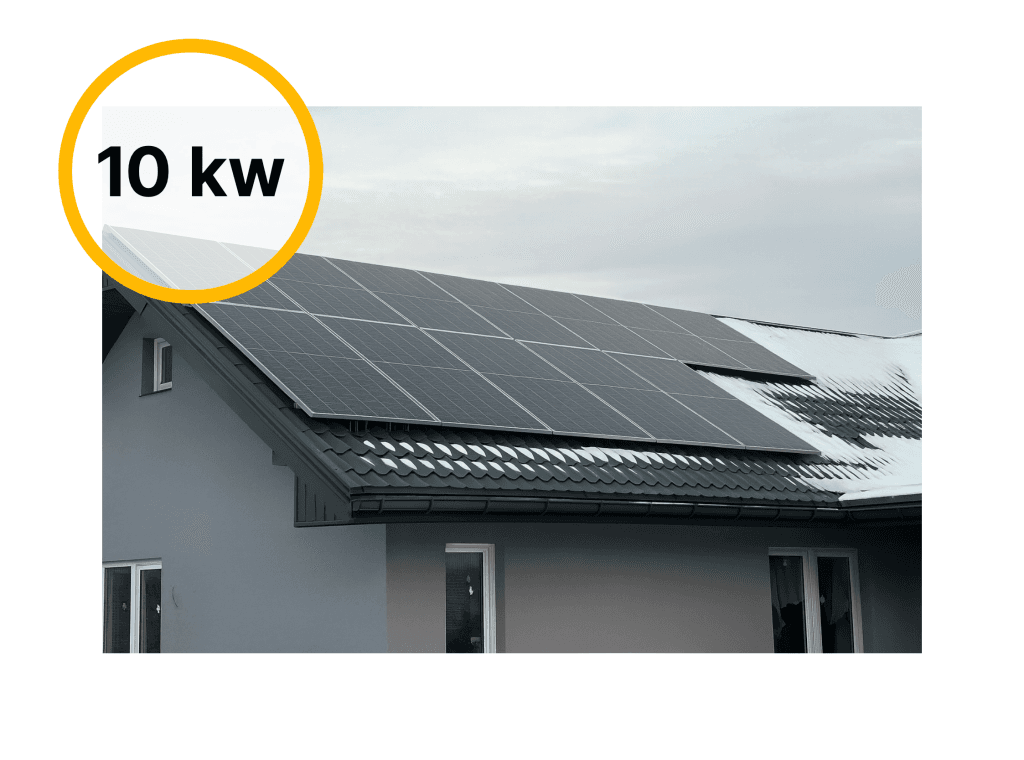 10 kW hybrid solar power plant with battery storage