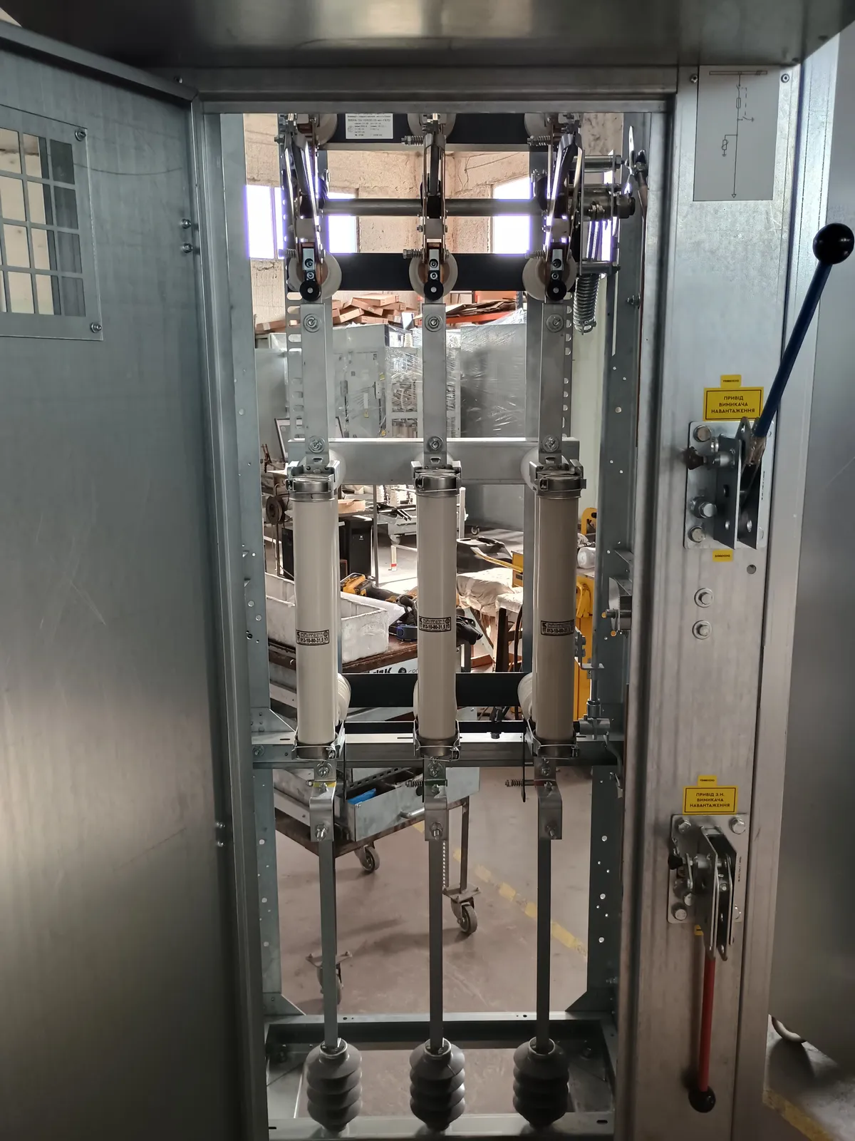 10 kV fuse compartment of a КСО-Е cell