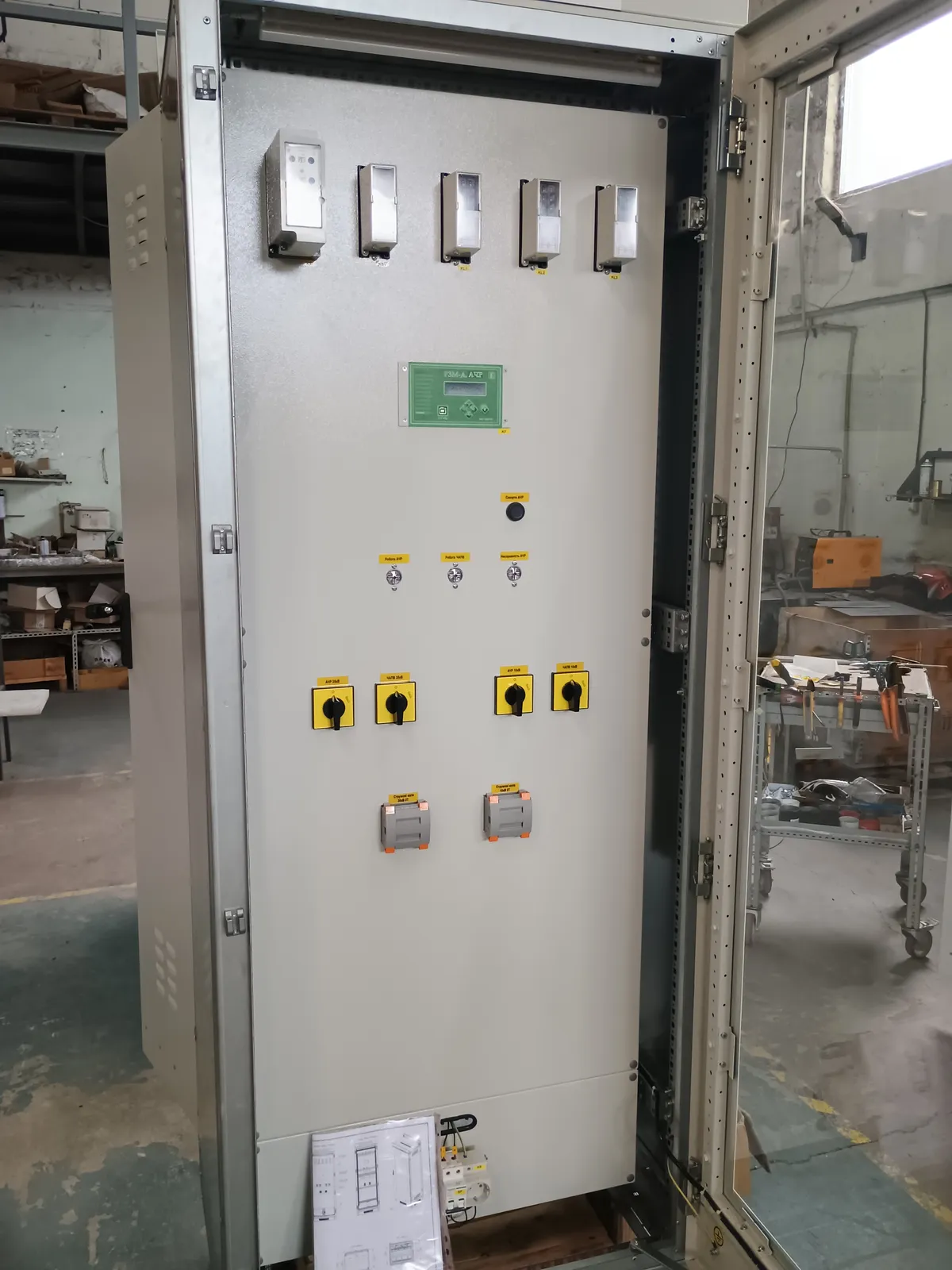 RZM-A under-frequency load shedding device inside the UFLS cabinet