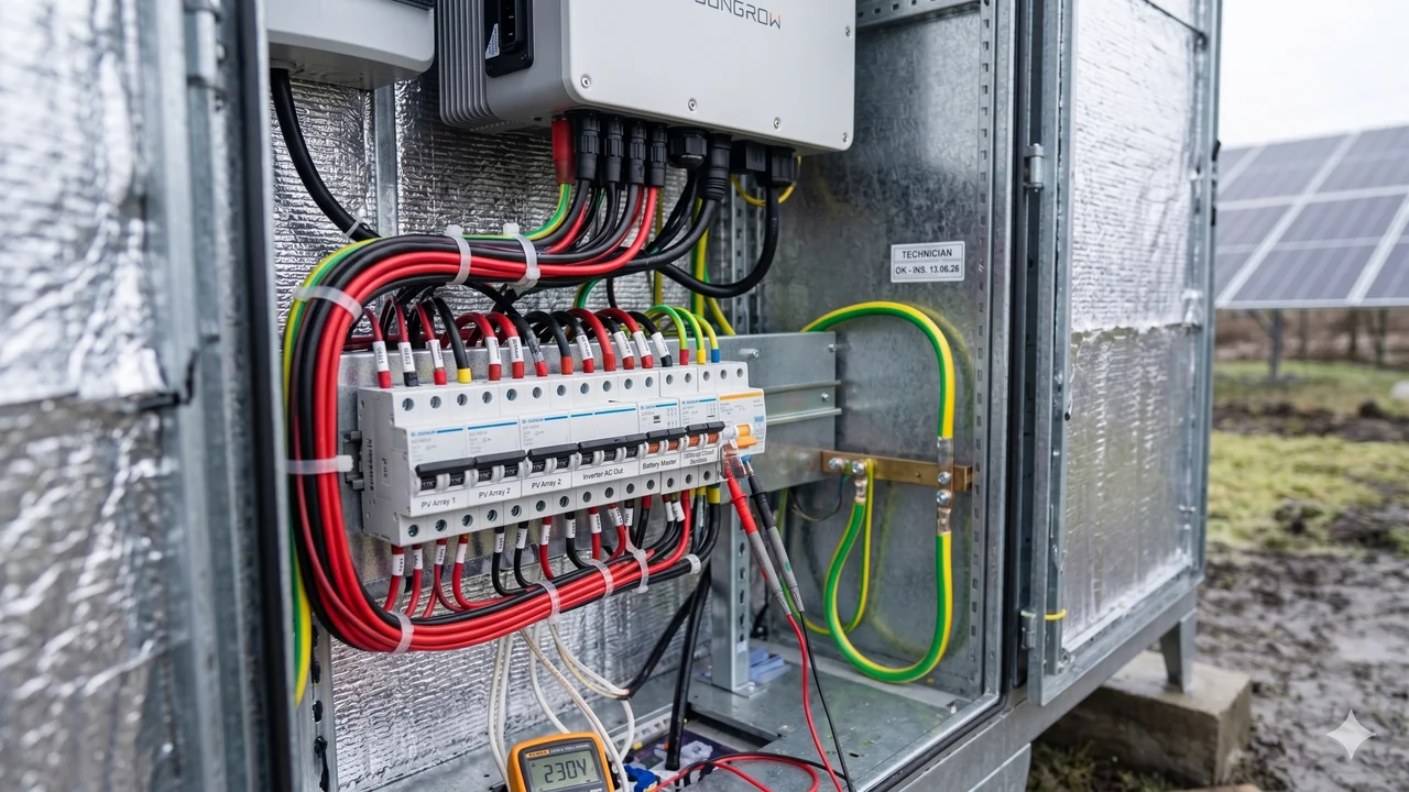 Automation and line protection inside the insulated cabinet