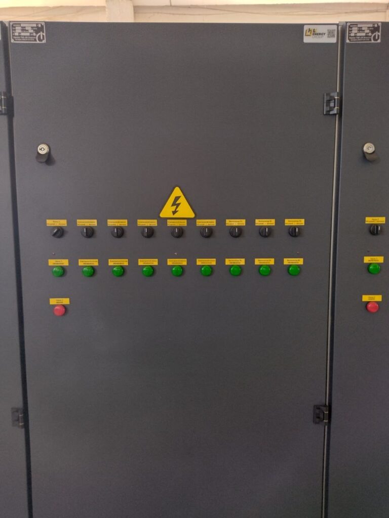 Control cabinet with mode selector switches and indicator lamps manufactured by LK Energy