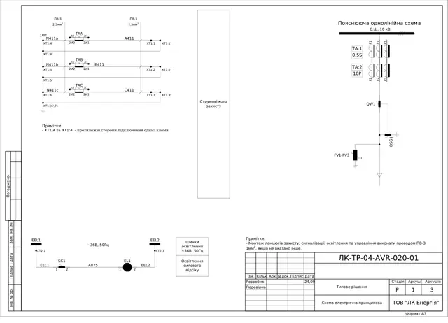 KTPM: 10 kV and 0.4 kV boards, transformer/genset ATS, UKM-0.4-230 PFC, metering — questionnaire — LK-TR-04-AVR-020