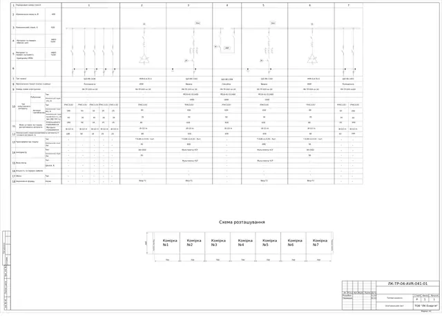 0.4 kV switchgear, two incomers, bus-section breaker, UKM-0.4-35 PFC, ATyS M 63 ATS: questionnaires, diagram — LK-TR-04-AVR-041